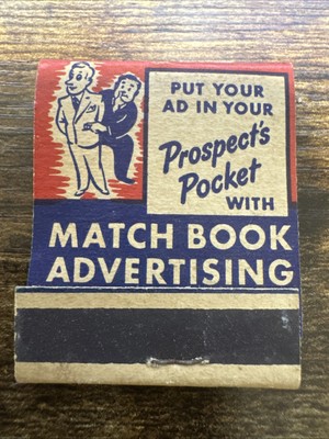 VINTAGE MATCHBOOK - Diamond Match Company - GREAT ADVERTISING GRAPHICS !