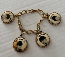Vintage 1964 The Beatles Charm Bracelet NEMS ENT LTD John Paul George Ringo