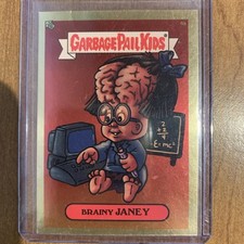 2003 Topps Garbage Pail Kids Series 1 Gold Foil Brainy Janey # 4a