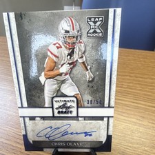 Leaf Ultimate Draft Chris Olave Rookie Autograph #BA-CO2 /50 Football Card