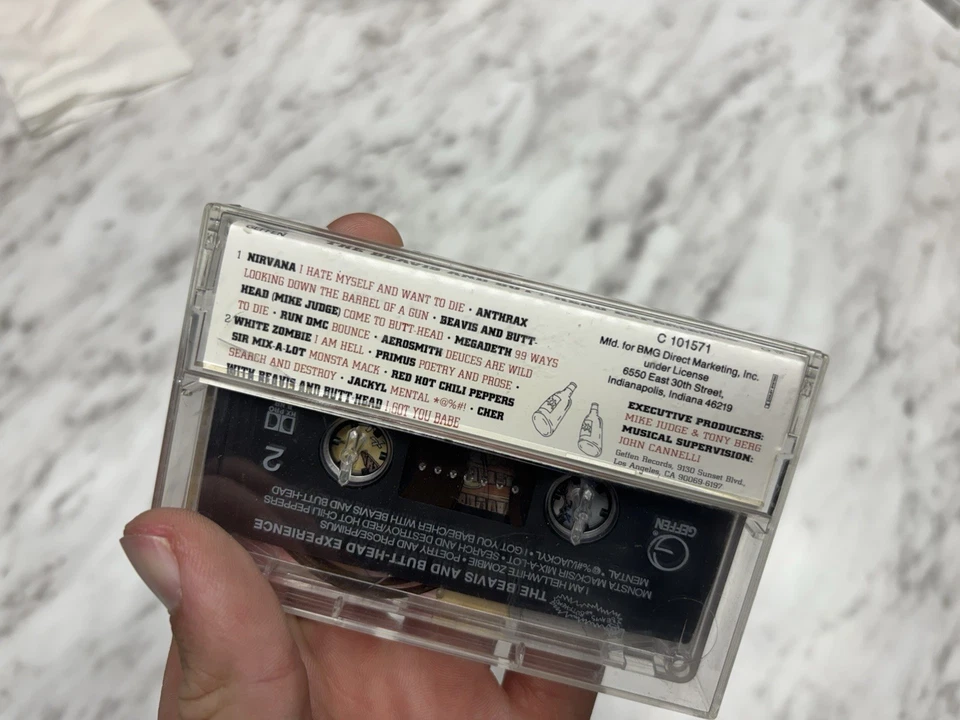 THE BEAVIS AND BUTTHEAD EXPERIENCE Cassette Tape Nirvana Anthrax Megadeth - Image 3 of 4