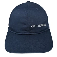 Goodwill Slideback Baseball Cap Blue One Size Adjustable 6 Panel Port Authority