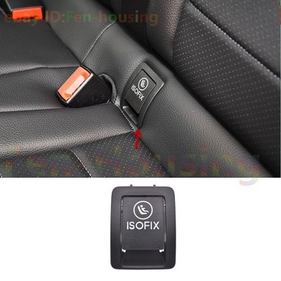 Black Rear Row Child Seat Anchor ISOFIX Cover For Benz W253 GLC 2016-2022