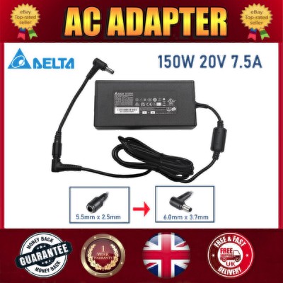 NEU DELTA 150 W 6,0 x 3,7 MM AC-ADAPTER PASSEND FÜR ASUS TUF FX705DT-AU034T...