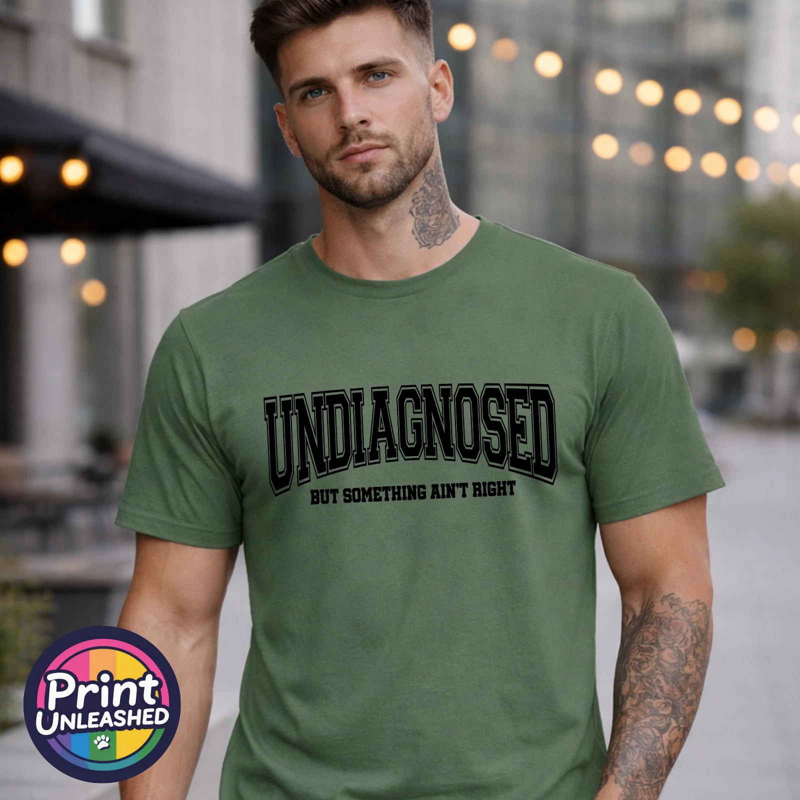 Undiagnosed But Something Aint Right Tee Funny Graphic T-Shirt Unisex S-2XL