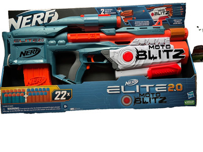 Nerf Gun Elite 2.0 Motoblitz Blaster with Scope 22 Darts | eBay