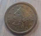 Photo of a 1848-P Large Cent from an eBay listing that sold on Jul 18, 2026