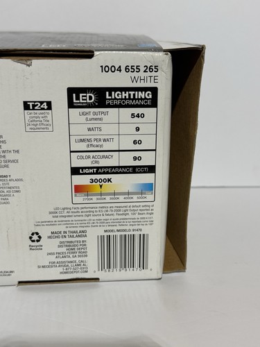 Commercial Electric Ultra Slim 4" LED Recessed Light Kit (4-Pack, Adjustab - Picture 3 of 3