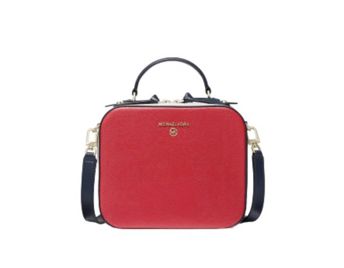 New Michael Kors Jet Set Charm Large EW Camera Crossbody Red 