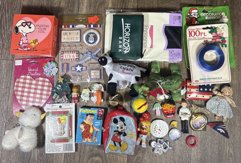 Junk Drawer Lot Trinkets Collectible Vintage/Modern Miniatures Wholesale