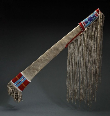 #ad Native American Indian Beaded Rifle Scabbard Sioux Style Suede Leather. $110.00