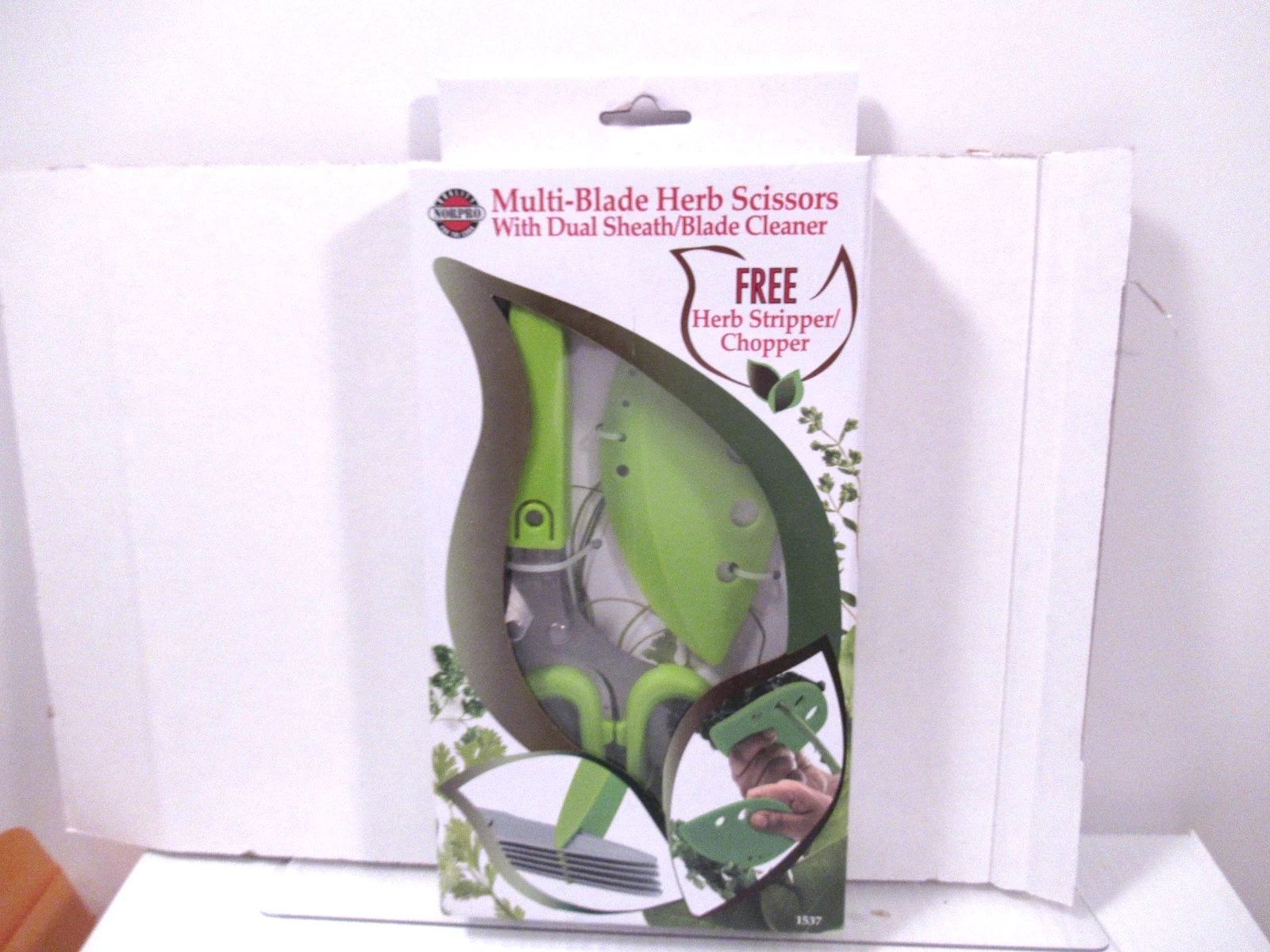 Norpro Multi Blade Herb Scissors Storage Sheath Stainless Steel Green New in Pkg
Opens in a new wind