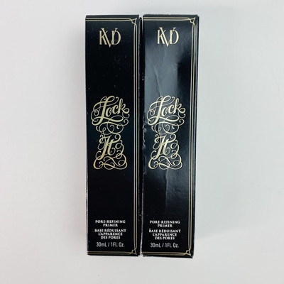 x2 ~ KVD Beauty Lock It Pore-Refining Primer 1 oz/ 30mL LOT OF 2 NEW Kat Von D