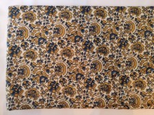 Floral Printed Cotton Hand Block Print Fabric, Fabric By The Yard, Women Dress