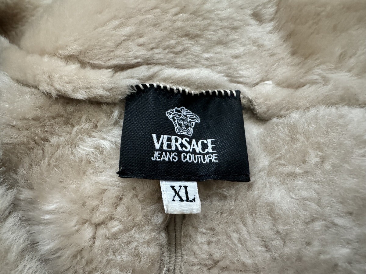 ジャケット・アウター archive vintage versace jeans fur jacket 048303e3a2f2536dfc5b32a9f3eb6c