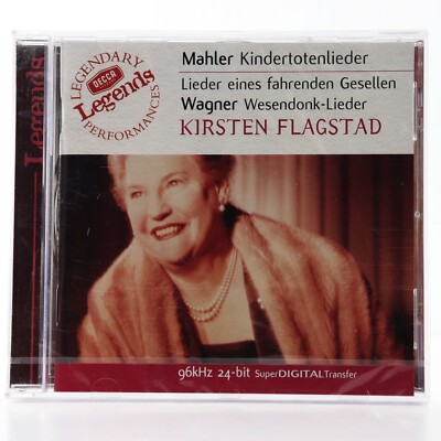 Legends Mahler & Wagner: Orchestral Song Cycles Kirsten Flagstad (CD, 2001) NEW