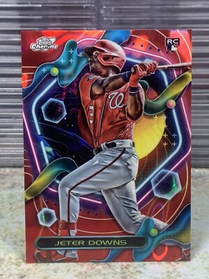 2023 Topps Cosmic Chrome #106 Jeter Downs RC Red Flare 5/5