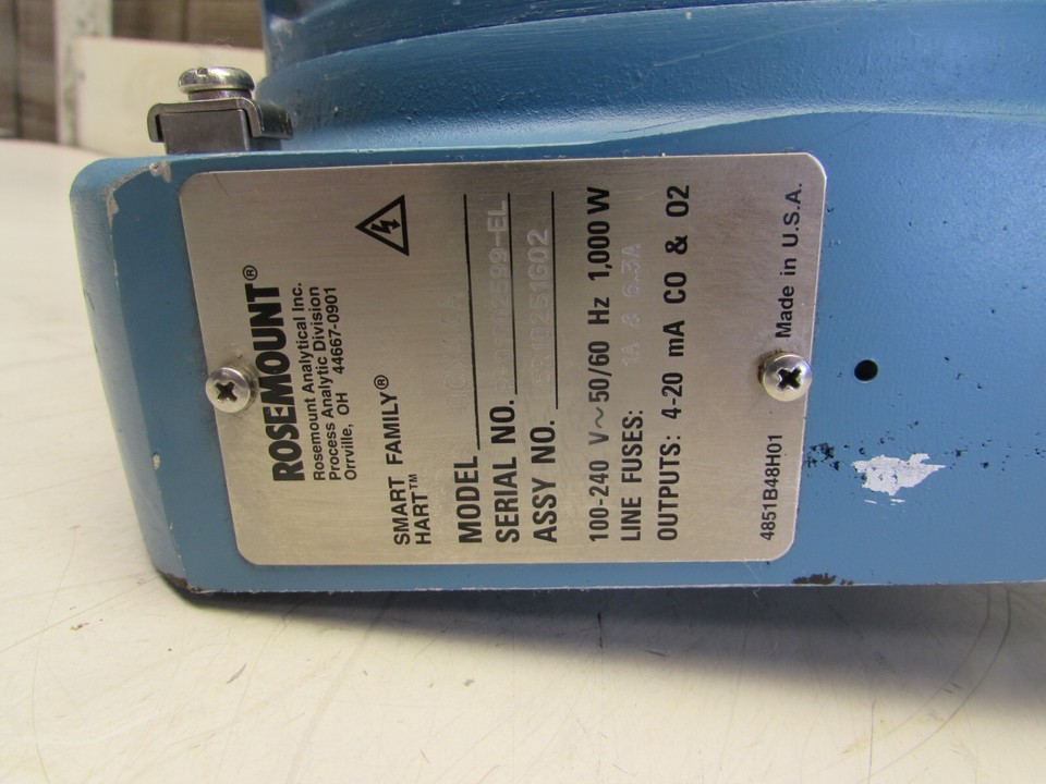 Rosemount O2 Sensor EMERSON ROSEMOUNT OCX44A, OXYGEN SENSOR ,SMART/ HART, 2/MODULES,NEW ...