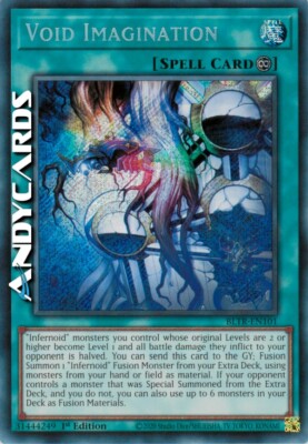 VOID IMAGINATION (Imagination der Leere)   Secret   BLTR EN101   1Ed   Yugioh