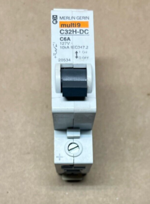 Merlin Gerin C32H-DC C6A Single Pole Circuit Breaker multi 9 | eBay
