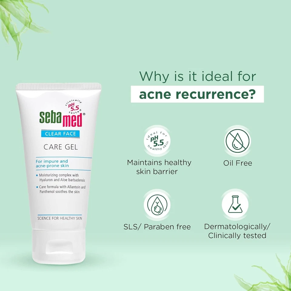 Gel de cuidado facial transparente Sebamed para hidratar la piel 50 ml Foto 4 de 4