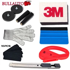 Vehicle Car Wrapping Application Tools Kit - 3M Squeegee Razor Magnets Gloves