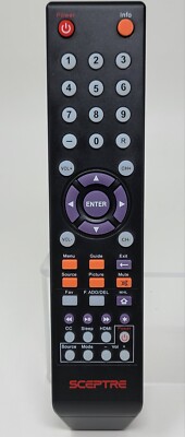 SCEPTRE 142020479999K Remote Control for E195BVSR E505BVFMQK E505BR Open Box 