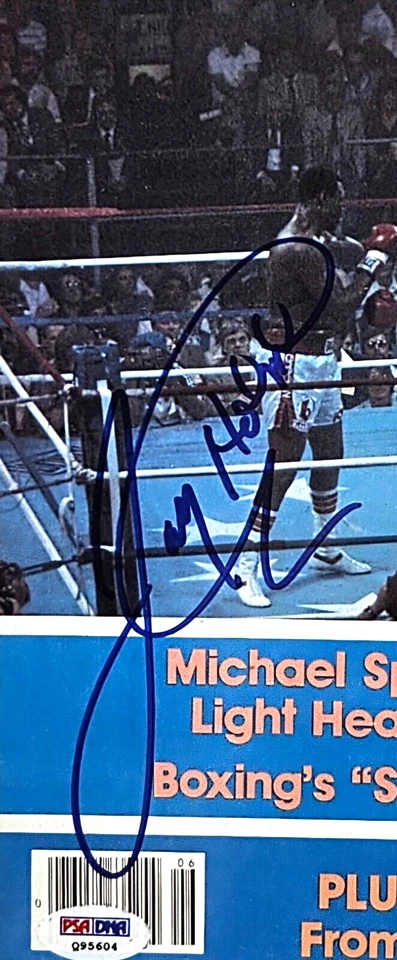 Larry Holmes & Trevor Berbick Signed 1981 Boxing Digest Cover with PSA/DNA COA - Image 3 of 4