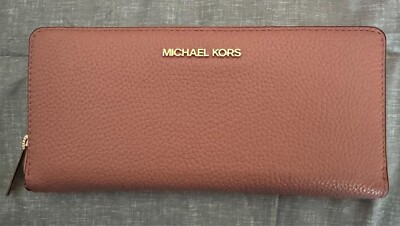 Michael Kors Jet Set Travel Large Saffiano Leather Wallet-Primrose