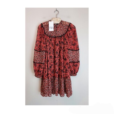 fitted lace wedding dress Zara boho dress XS main image 0