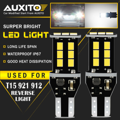 #ad 921 T15 912 W16W LED Back up Reverse Light Bulb White CANBUS For Toyota RAV4 EOA $8.54