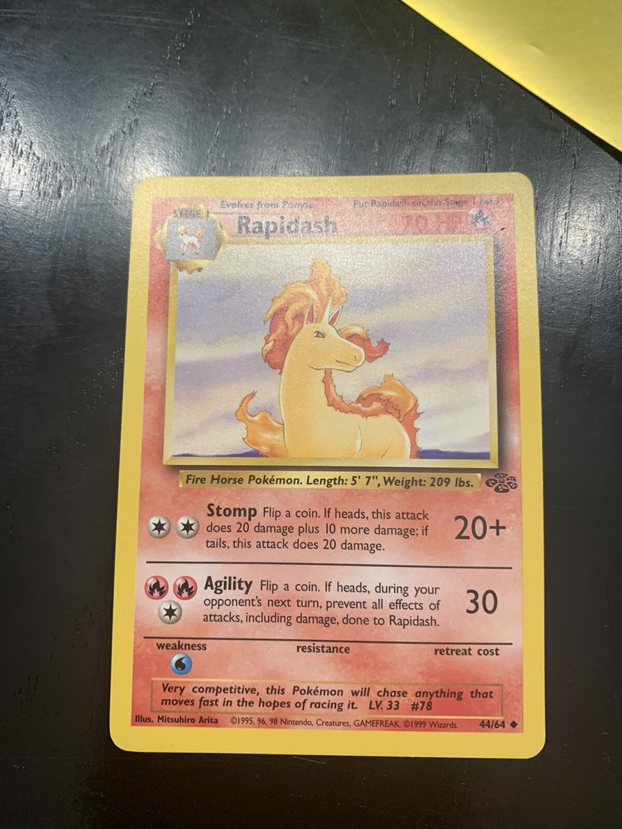 Pokemon 1999 Rapidash 44/64 70 HP Stage 1 | eBay