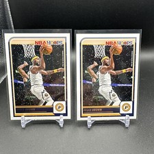 2023-24 Panini NBA Hoops Winter  Bruce Brown #204 Indiana Pacers Lot Of 2 Cards