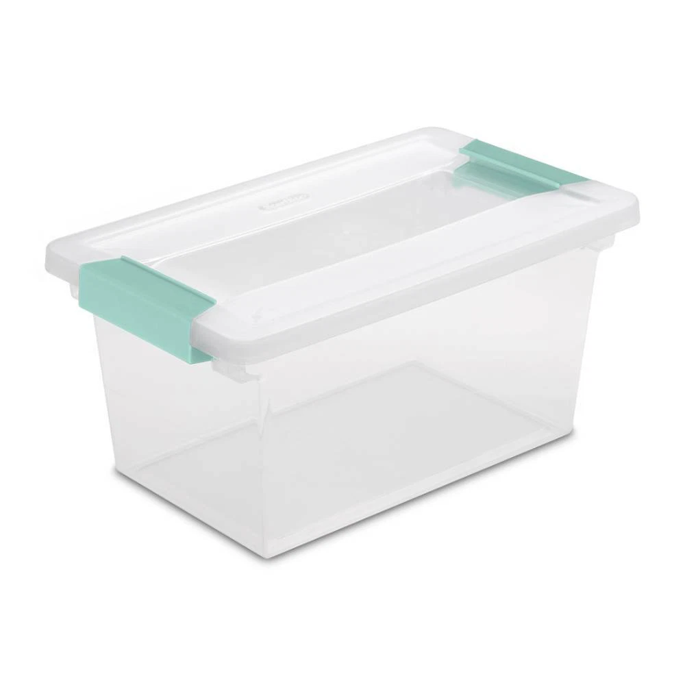 Sterilite aqua tote sale