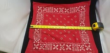 Vintage Red Bandana Fast Color Cotton USA RN 13960 1960's Good Condition A35