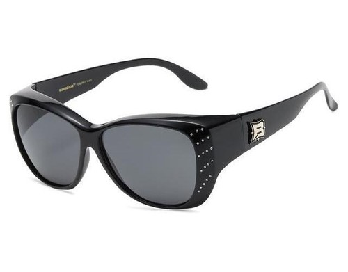 Womens Rhinestone Polarized Sunglasses Fit Over Prescription Glasses Wrap Ladies - Picture 2 of 6