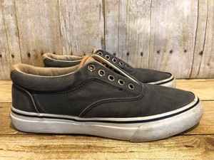 mens blue canvas slip on shoes