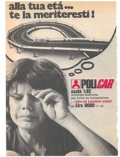 Pubblicità anni 70 Policar autopista elettrica scala 1:32  Lire 8000