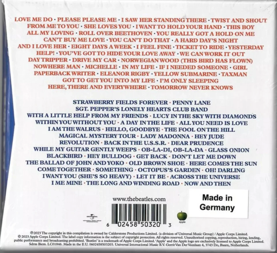 The Beatles - 1962 – 1966 + 1967 – 1970 (2023 Version) Rot + Blau 4 CD BOX NEU - Bild 3 von 4