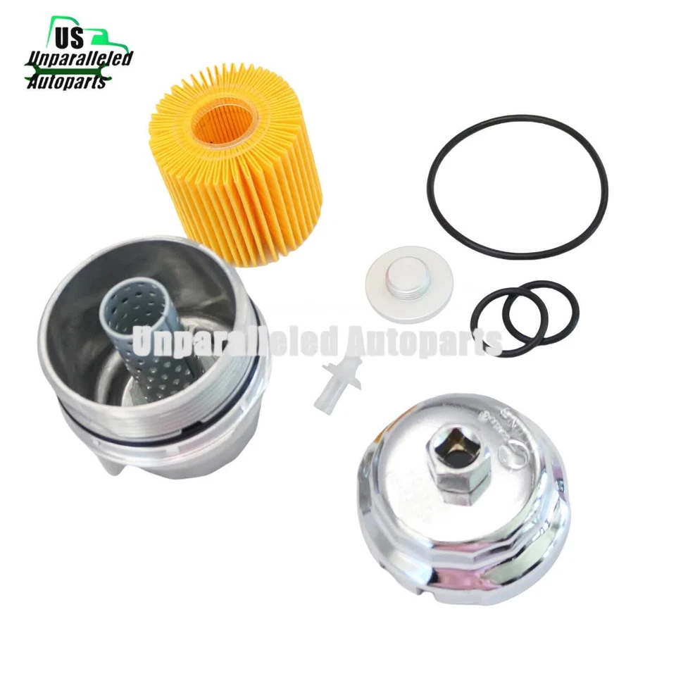 Filtro de aceite compatible con Toyota Lexus Camry 4Runner con tapa de carcasa y kit de llave EE. UU. Foto 3 de 4