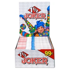Joker Rolling Paper 1 1/2 Cigarette Papers 1.5 Original Full Box of 24 Booklets