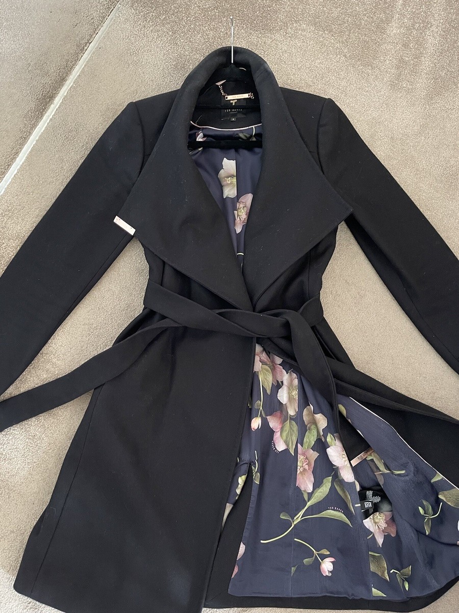 Rose Coat Long Ted Baker Coat Ted Baker Coat Wool Blend Long Coat