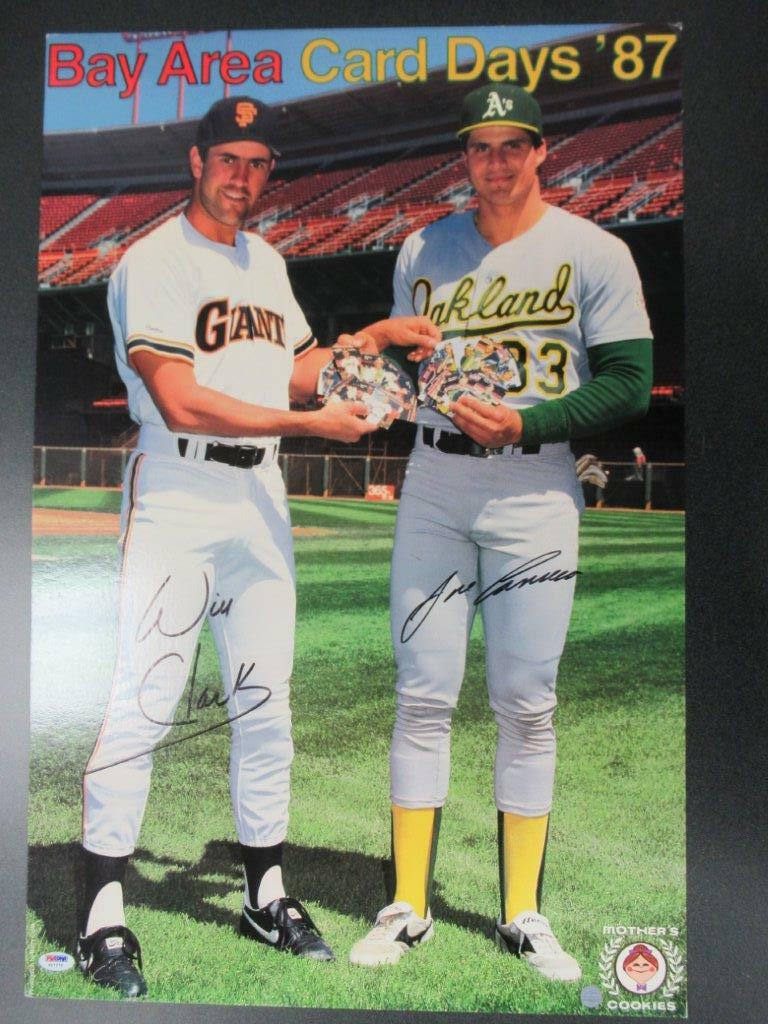 Jose Canseco Will Clark Autographed Signed Mother's Cookies Ad Autograph Auto PSA/DNA G17275 