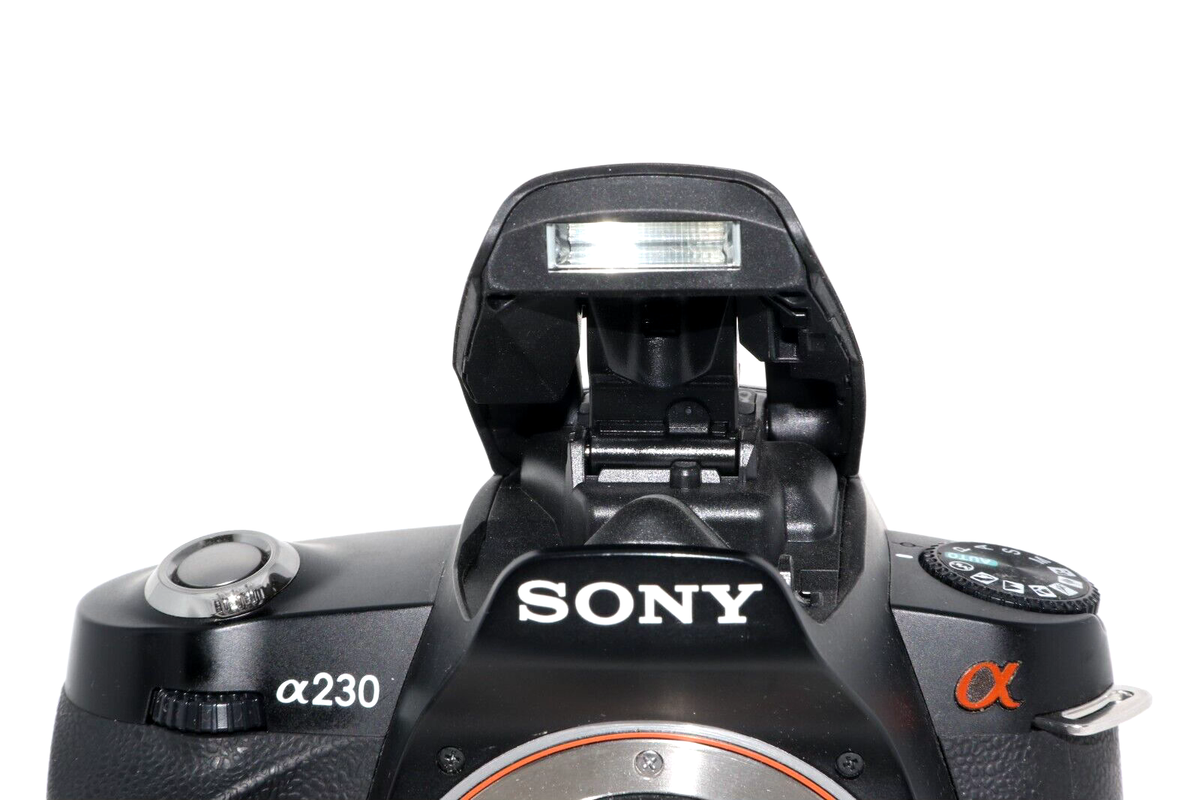 Sony Alpha A230 10.2MP CCD DSLR Camera w/DT 55-200mm 4-5.6 Lens