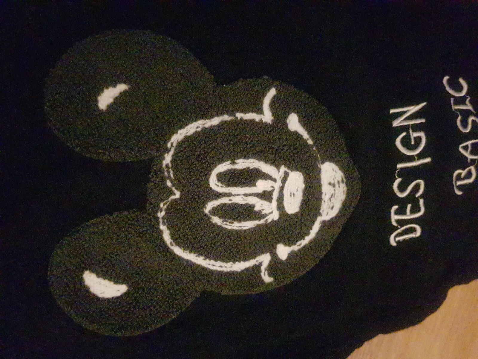 mickey mouse design basic black stretch jean size… - image 2