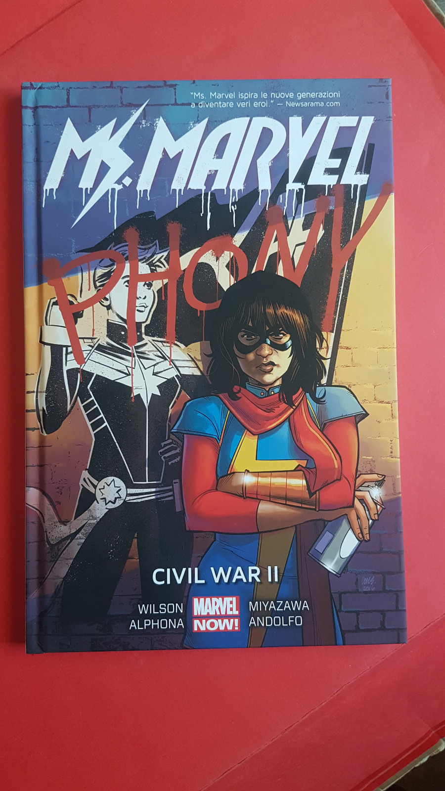 MS. MARVEL CIVIL WAR II marvel now 1° EDIZIONE Wilson Alphona BROSSURATO