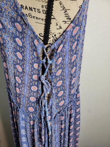 Maxi Vestido Patrons Of Peace Para Mujer Talla Grande Con Cordones Laterales Boho Lagenlook - Imagen 6 de 11