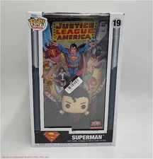 Funko POP! Comic Cover: DC Justice League of America Superman Figure SEE DETAILS