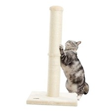34inch Cat Scratching Post with Natural Sisal Rope 4.3Inch Large Diameter Beige