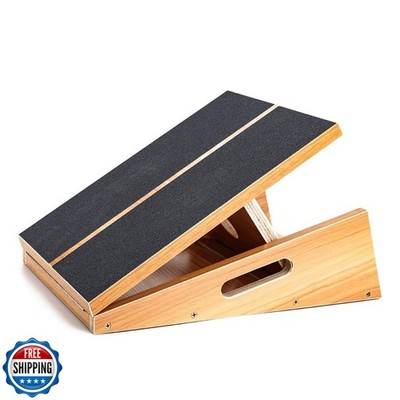 StrongTek Professional Wooden Slant Board, Adjustable Incline Boa